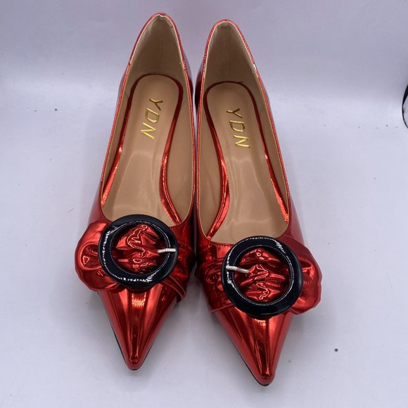 Shoes - YDN Pointed Toe Kitten Low Heel Pumps Shoes